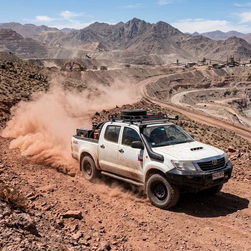 Técnicas de Conducción Doble Tracción (4x4) en la Industria Minera y Petrolera